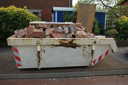 Professional waste removal service van in Sudbury